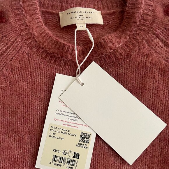 Sezane Candice Jumper Sweater NWT XS - Picture 4 of 8